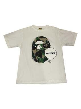 BAPE x Hypefest Exclusive Camo Big Ape Head T-Shirt White